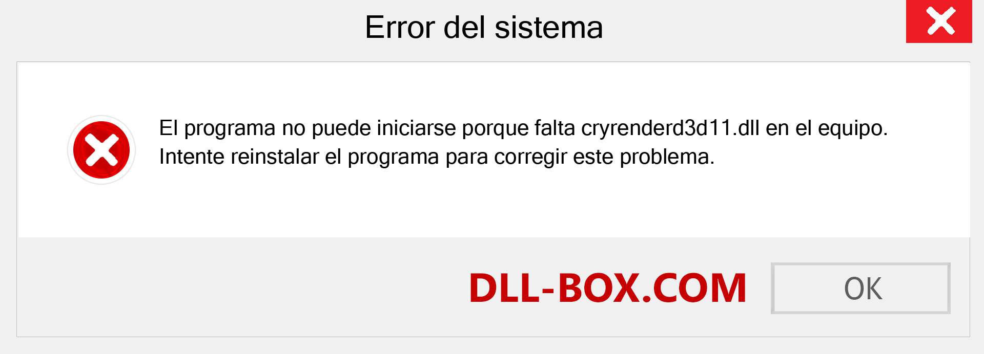 ¿Falta el archivo cryrenderd3d11.dll ?. Descargar para Windows 7, 8, 10 - Corregir cryrenderd3d11 dll Missing Error en Windows, fotos, imágenes